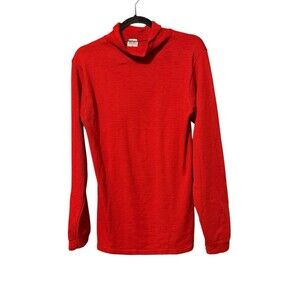 Vintage Damart Thermolactyl Turtleneck XL Red Long Sleeve Thermal Top USA Made